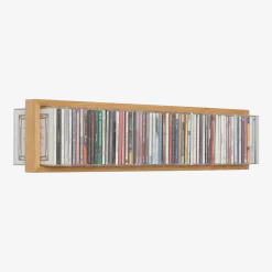 Etagère murale range CD en bois de chêne naturel B-cd 3 - Das kleine b