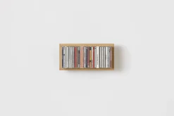 Etagère murale range CD en bois de chêne naturel B-cd 1 - Das kleine b