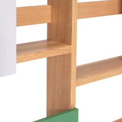 Etagère porte-revues murale en bois de chêne naturel 110x13x80cm Arki - Hübsch