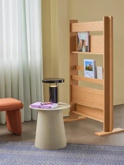 Etagère porte-revues murale en bois de chêne naturel 110x13x80cm Arki - Hübsch