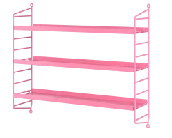 Etagères en bois rose String Pocket - String furniture