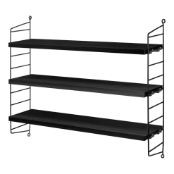 Etagères en frêne noir String Pocket - String furniture