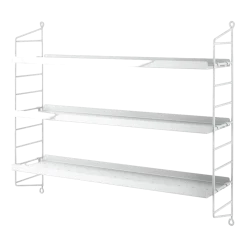Etagères en métal blanc String Pocket - String furniture