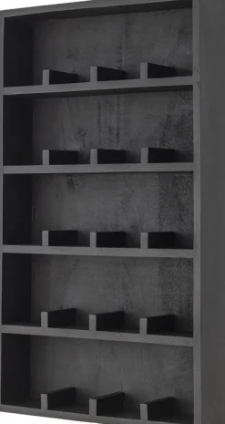 Etagère à tasses en bois de manguier noir 48,5x11,5x82,5cm - Bloomingville