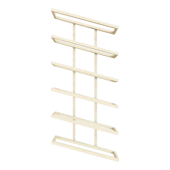 Etagère à vin en acier beige cashew 62x27x9,5cm Vinia - Metallbude