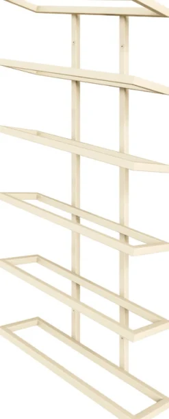 Etagère à vin en acier beige cashew 62x27x9,5cm Vinia - Metallbude