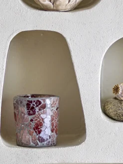 Evalyn Votive Rose Verre recyclé - Evalyn Votive Rose Verre recyclé - Evalyn Votive Rose Verre recyclé Bloomingville
