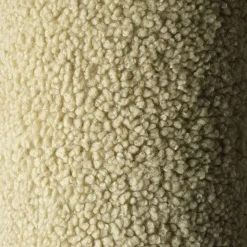 Fauteuil arrondit en sherpa bouclé matcha 80x65x55 Moon chair - Wigiwama