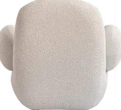 Fauteuil avec accoudoirs en tissu bouclé blanc cassé Toe - 101 COPENHAGEN