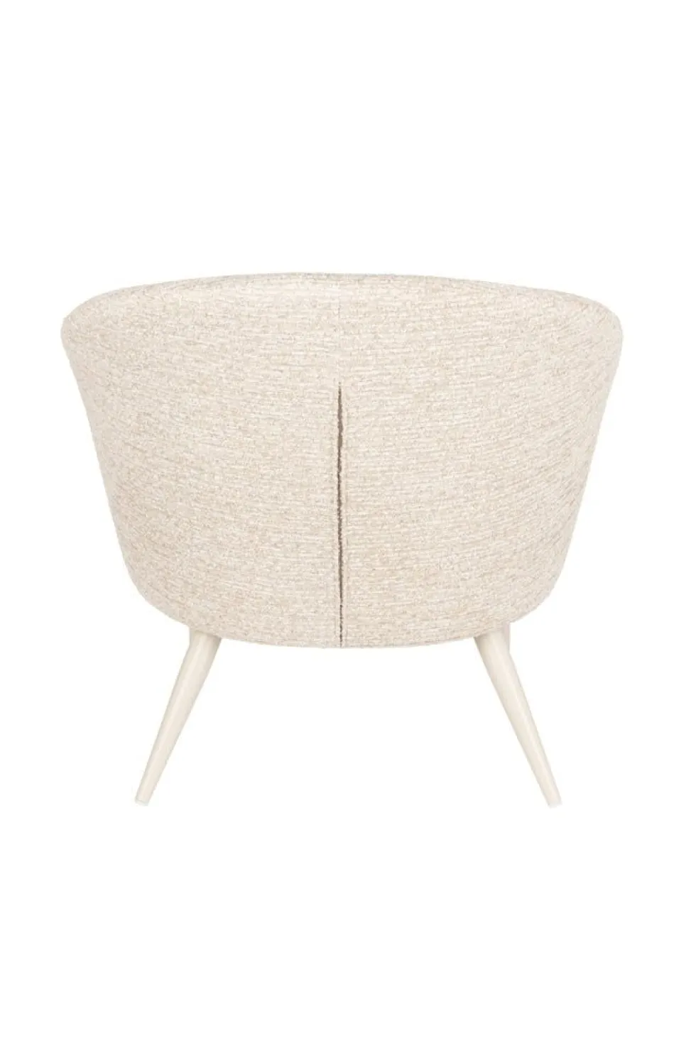 Fauteuil avec accoudoirs en tissu et métal beige Georgia - Dutchbone