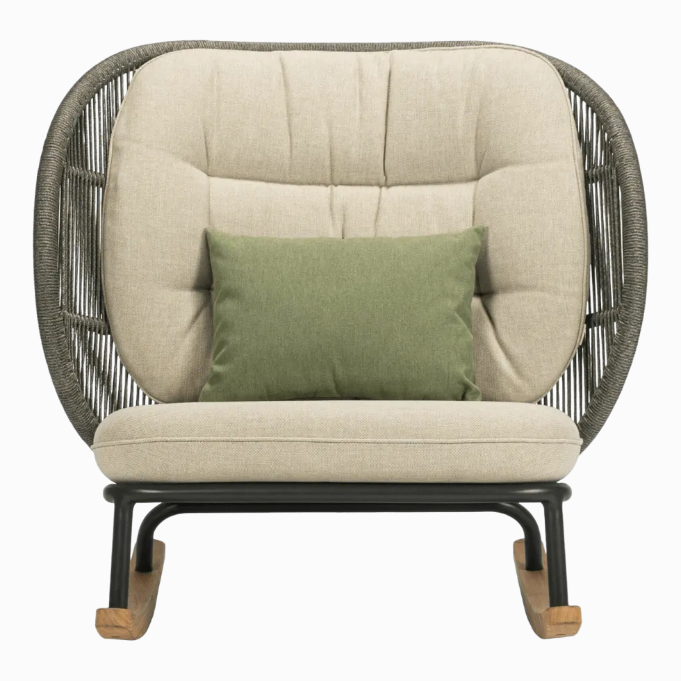 Fauteuil à bascule avec set de coussins Amande Kodo - Vincent Sheppard