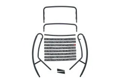 Fauteuil à bascule extérieur en métal noir avec coussin gris orage Rock 'n Roll Combi - Fatboy