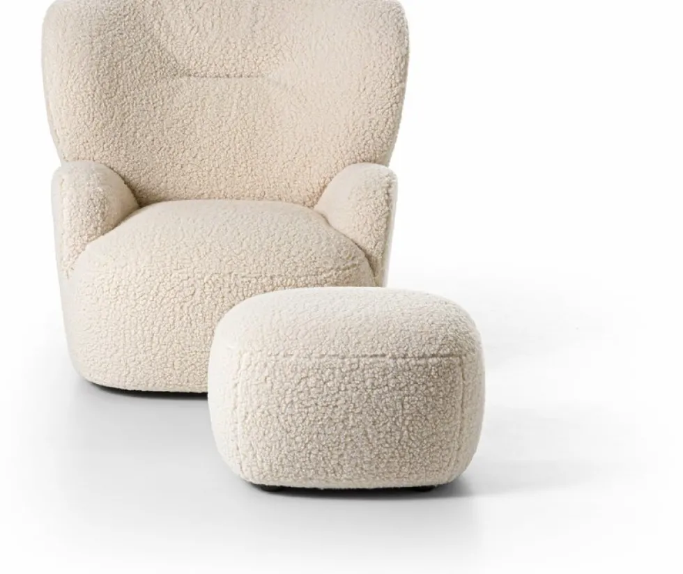 Fauteuil blanc Bear Loll 09 - Gervasoni