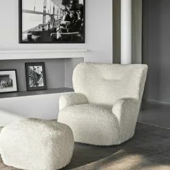 Fauteuil blanc Bear Loll 09 - Gervasoni