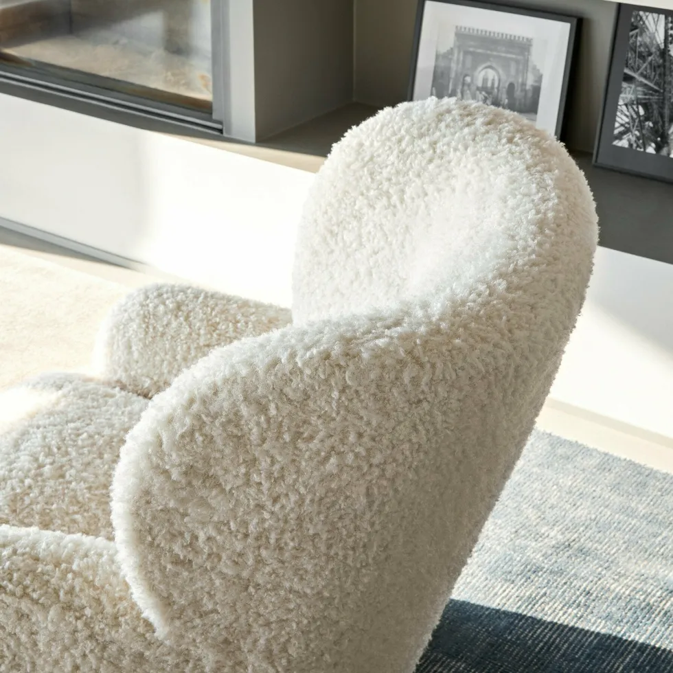 Fauteuil blanc Bear Loll 09 - Gervasoni