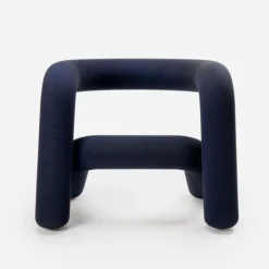 Fauteuil bleu foncé 65cm Extra bold - Moustache