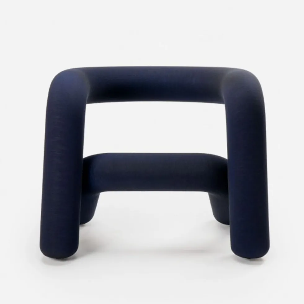 Fauteuil bleu foncé 65cm Extra bold - Moustache