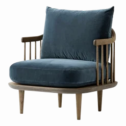 Fauteuil bleu SC10 Fly - &tradition