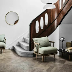 Fauteuil bleu SC10 Fly - &tradition