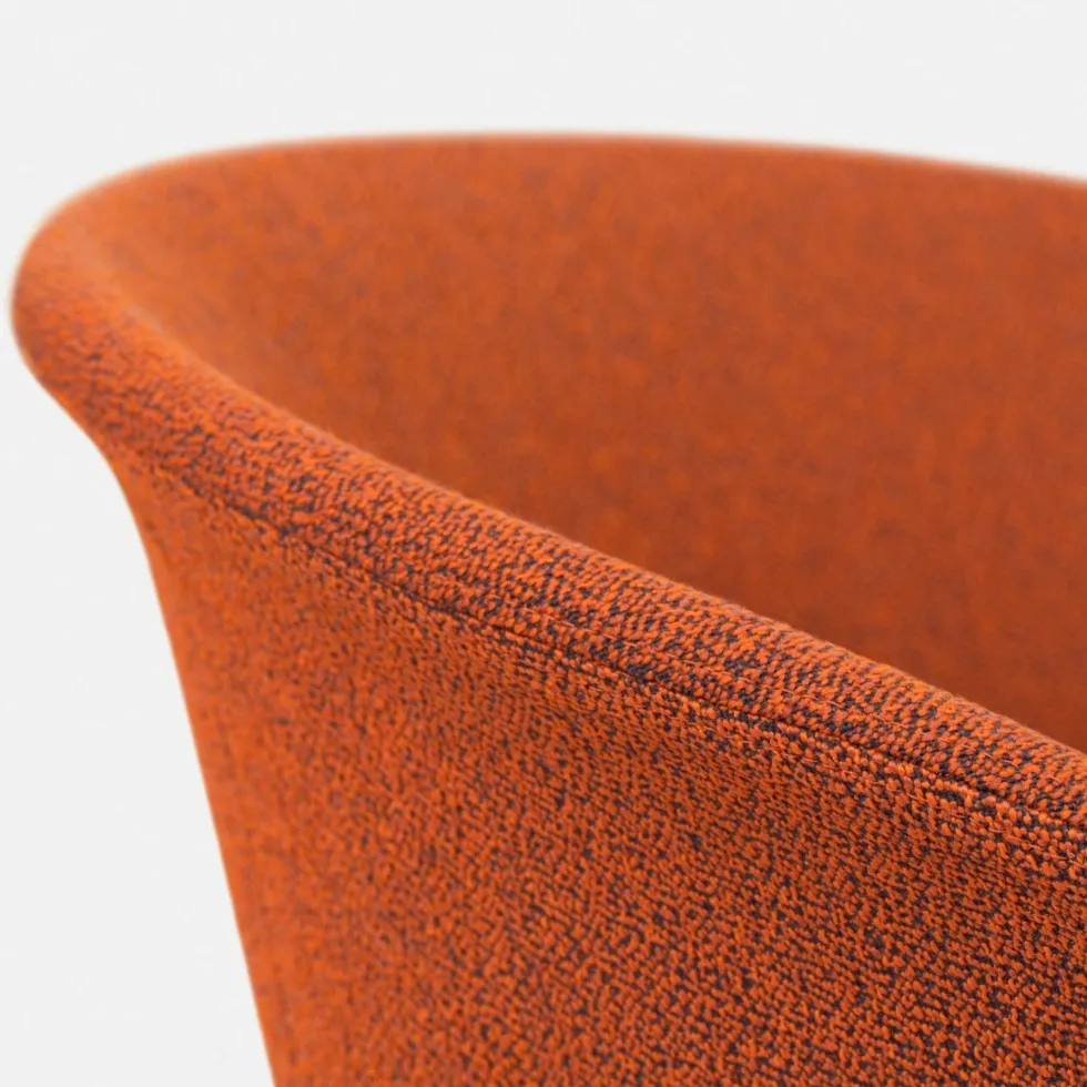 Fauteuil Canyon et piètement noir à roulettes Kendo - Hem
