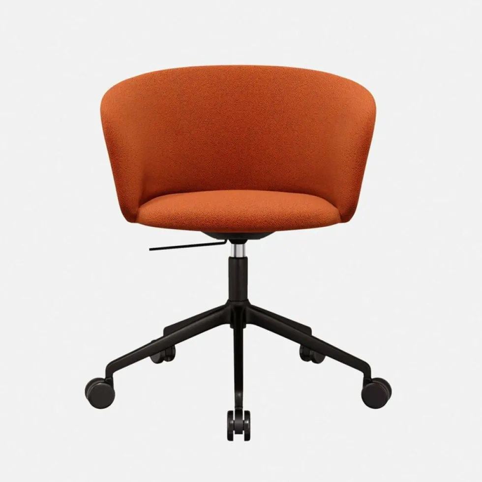 Fauteuil Canyon et piètement noir à roulettes Kendo - Hem