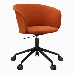 Fauteuil Canyon et piètement noir à roulettes Kendo - Hem