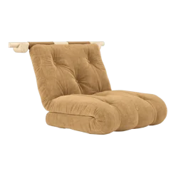 Fauteuil convertible en polyester argile brune 75x200cm Hooked - Karup Design