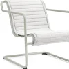 Fauteuil de jardin avec accoudoirs en acier gris Palissade - HAY