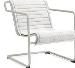 Fauteuil de jardin avec accoudoirs en acier gris Palissade - HAY