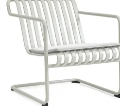 Fauteuil de jardin avec accoudoirs en acier gris Palissade - HAY