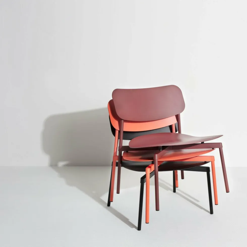 Fauteuil de jardin en métal bleu Fromme - Petite friture