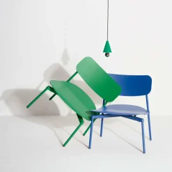 Fauteuil de jardin en métal bleu Fromme - Petite friture