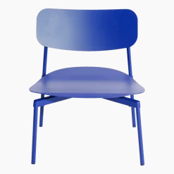 Fauteuil de jardin en métal bleu Fromme - Petite friture