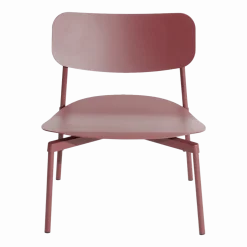 Fauteuil de jardin en métal rouge Fromme - Petite friture