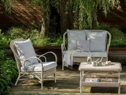 Fauteuil de jardin en résine imitation rotin Garrigues - KOK