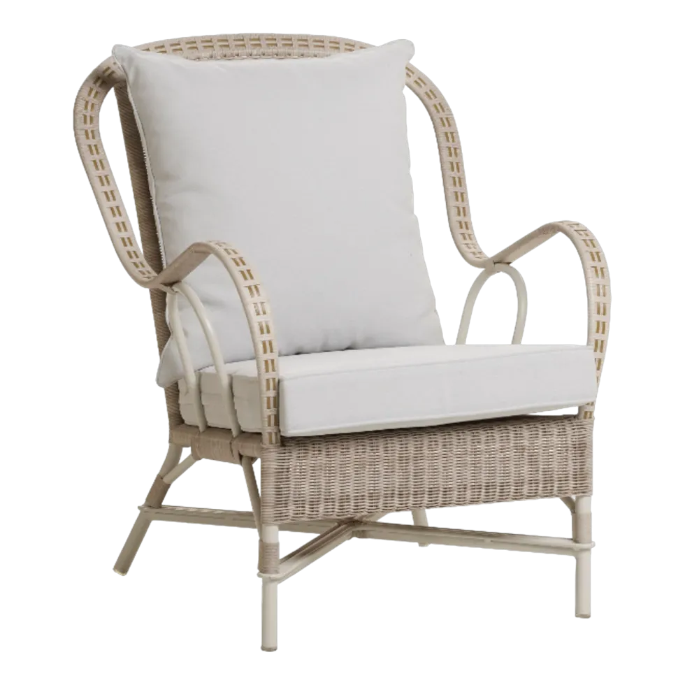 Fauteuil de jardin en résine imitation rotin Garrigues - KOK