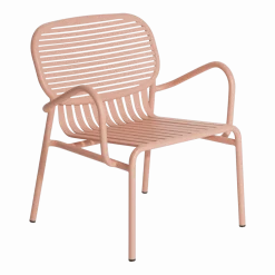 Fauteuil de jardin rose blush Week-End - Petite Friture