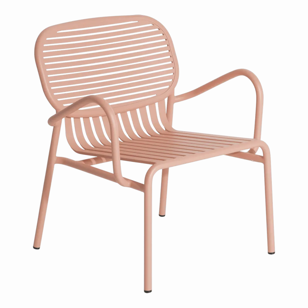 Fauteuil de jardin rose blush Week-End - Petite Friture