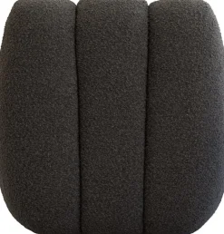 Fauteuil design en tissu bouclé taupe foncé Toe - 101 COPENHAGEN