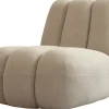 Fauteuil design en tissu lin beige Toe - 101 COPENHAGEN
