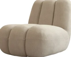 Fauteuil design en tissu lin beige Toe - 101 COPENHAGEN