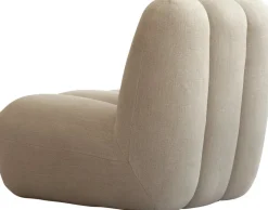 Fauteuil design en tissu lin beige Toe - 101 COPENHAGEN