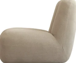 Fauteuil design en tissu lin beige Toe - 101 COPENHAGEN
