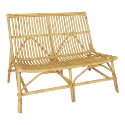 Fauteuil deux places en rotin naturel 80 x 106 x 81 David - KOK