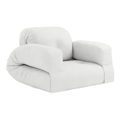 Fauteuil d'extérieur en acrylique blanc 122x90x70cm Hippo - Karup Design
