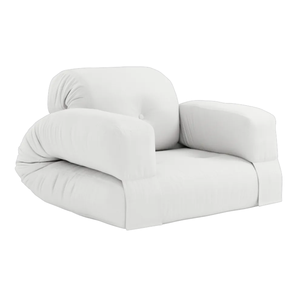 Fauteuil d'extérieur en acrylique blanc 122x90x70cm Hippo - Karup Design