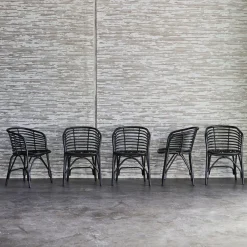 Fauteuil d'intérieur en rotin noir Blend - Cane-Line
