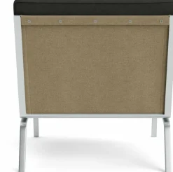Fauteuil en acier et cuir anthracite Man - NORR11