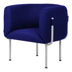Fauteuil en acier et laine blueberry pie 71,2cm Ubi Mini - noo.ma
