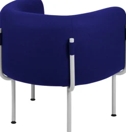 Fauteuil en acier et laine blueberry pie 71,2cm Ubi Mini - noo.ma